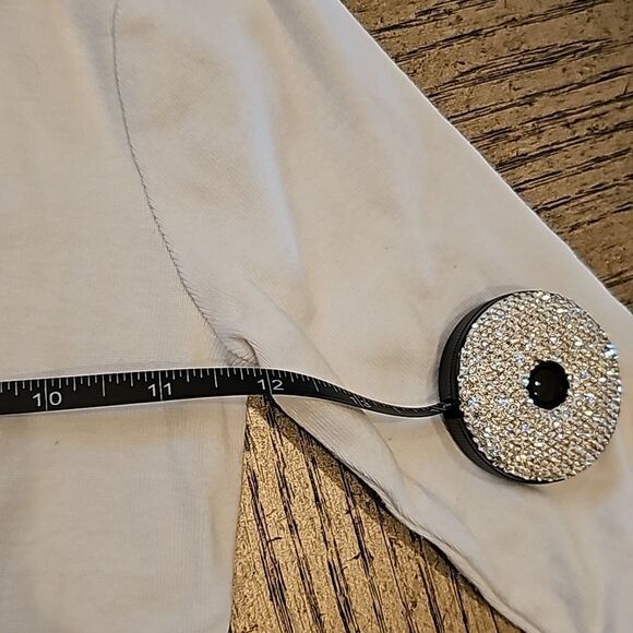 White long sleeve crop top size 7/8 girls 100% cotton - Picture 5 of 10